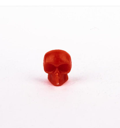 Pack of 5 Skull Candles Red